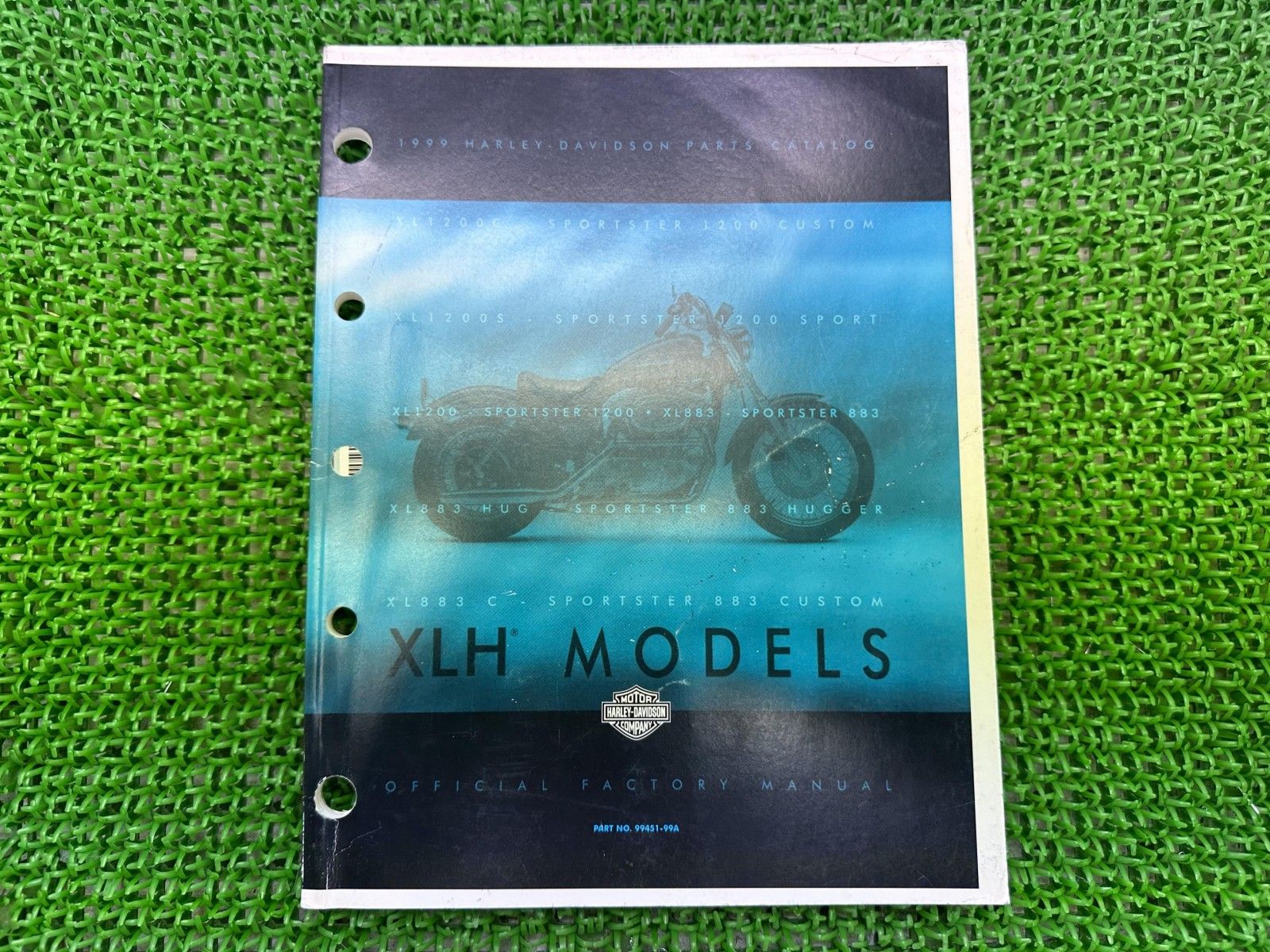 XLH パーツリスト 英語版 ハーレー 正規 バイク 整備書 スポーツスター 1999年XLHモデル パーツカタログ 車検 パーツカタログ Zz