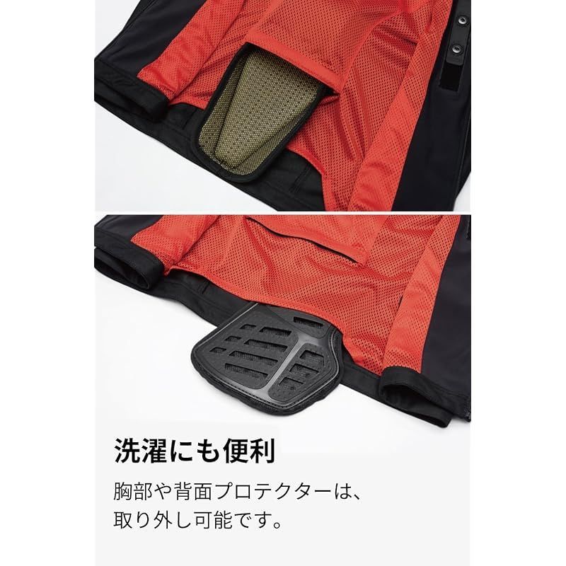 RS TAICHI] インナー ﾌﾟﾛﾃｸｼｮﾝ ﾒｯｼｭﾍﾞｽﾄ BLACK L