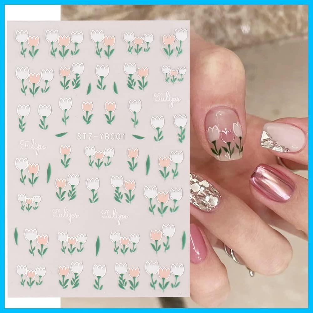 在庫処分】春夏 可愛い ジェルネイル フラワー シール ネイル