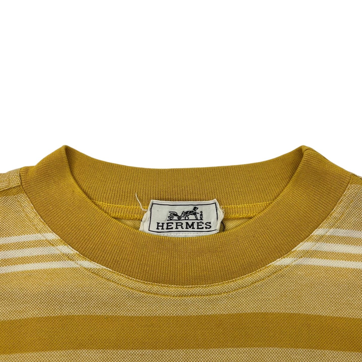 HERMES(エルメス) Pocket Striped S/S T-Shirt H 刺繍 ポケット 