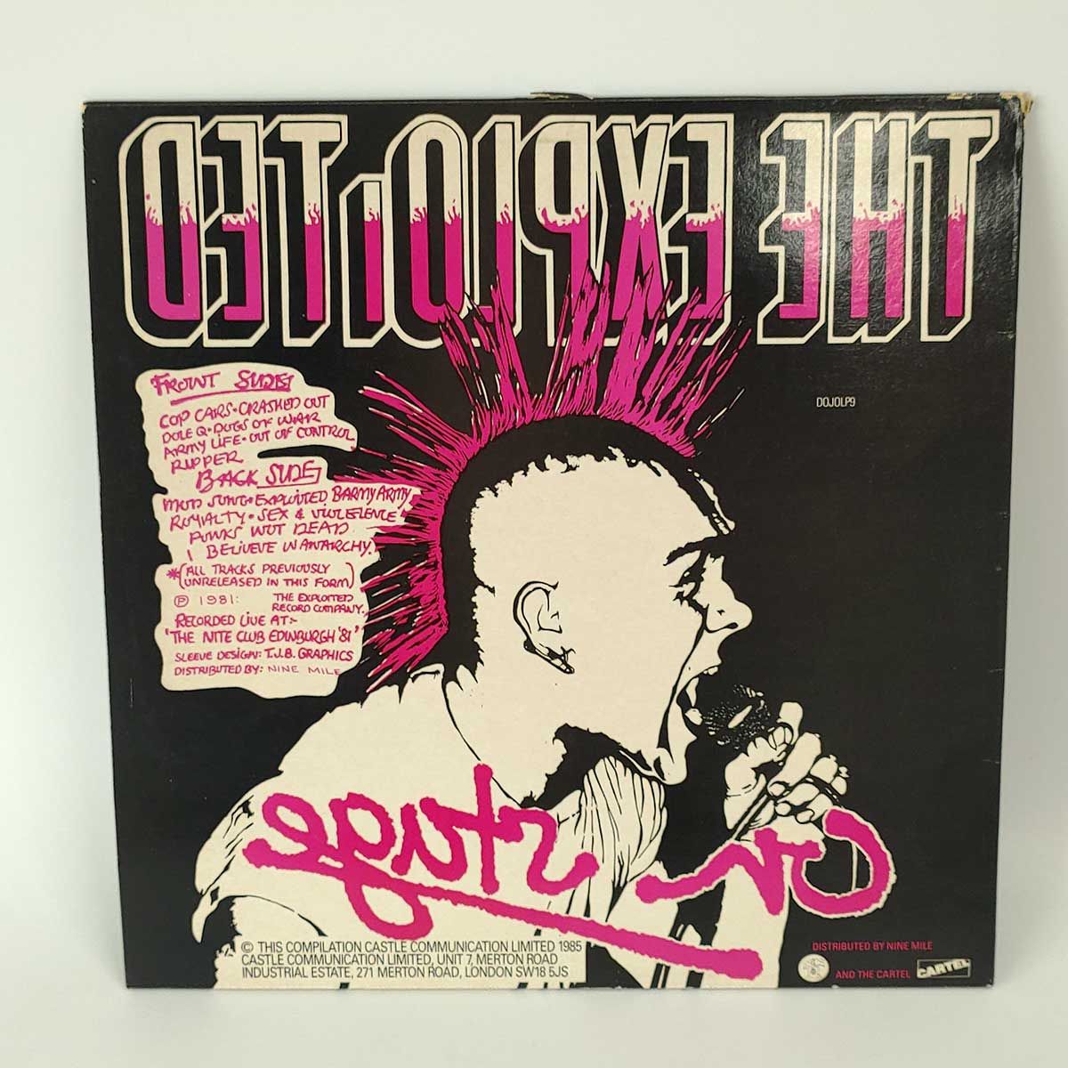 The Exploited On Stage レコード The Exploited エクスプロイテッド On Stage オン・ステージ LP