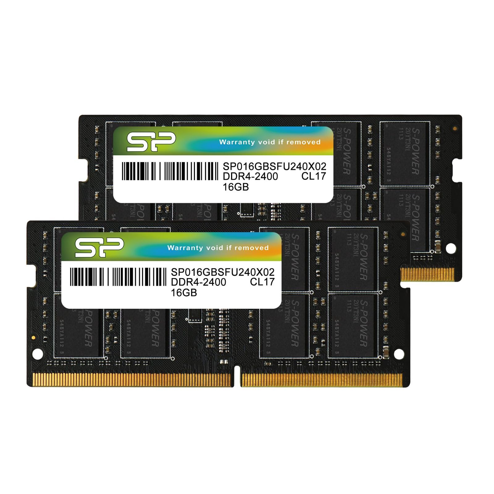 Size 16GBx2枚_Color DDR4-2400 シリコンパワー ノートPC用メモリDDR4-2400 PC4-19200 16GB×2枚 260Pin 1.2V CL17 SP032GBSFU240X22