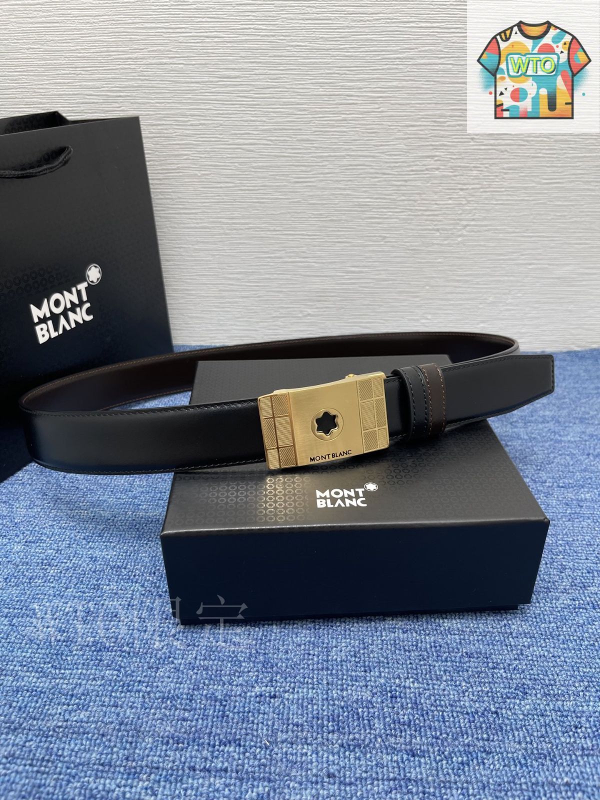 今日特価】Montblanc モンブラン メンズ レザーベルト-1 - メルカリ