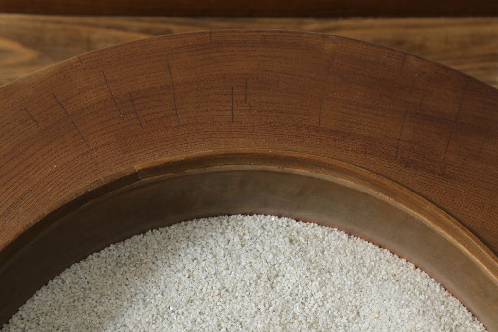 ☆事前問合せ必須☆ くり抜き火鉢 和製ビンテージ 総欅 ケヤキ材 木製