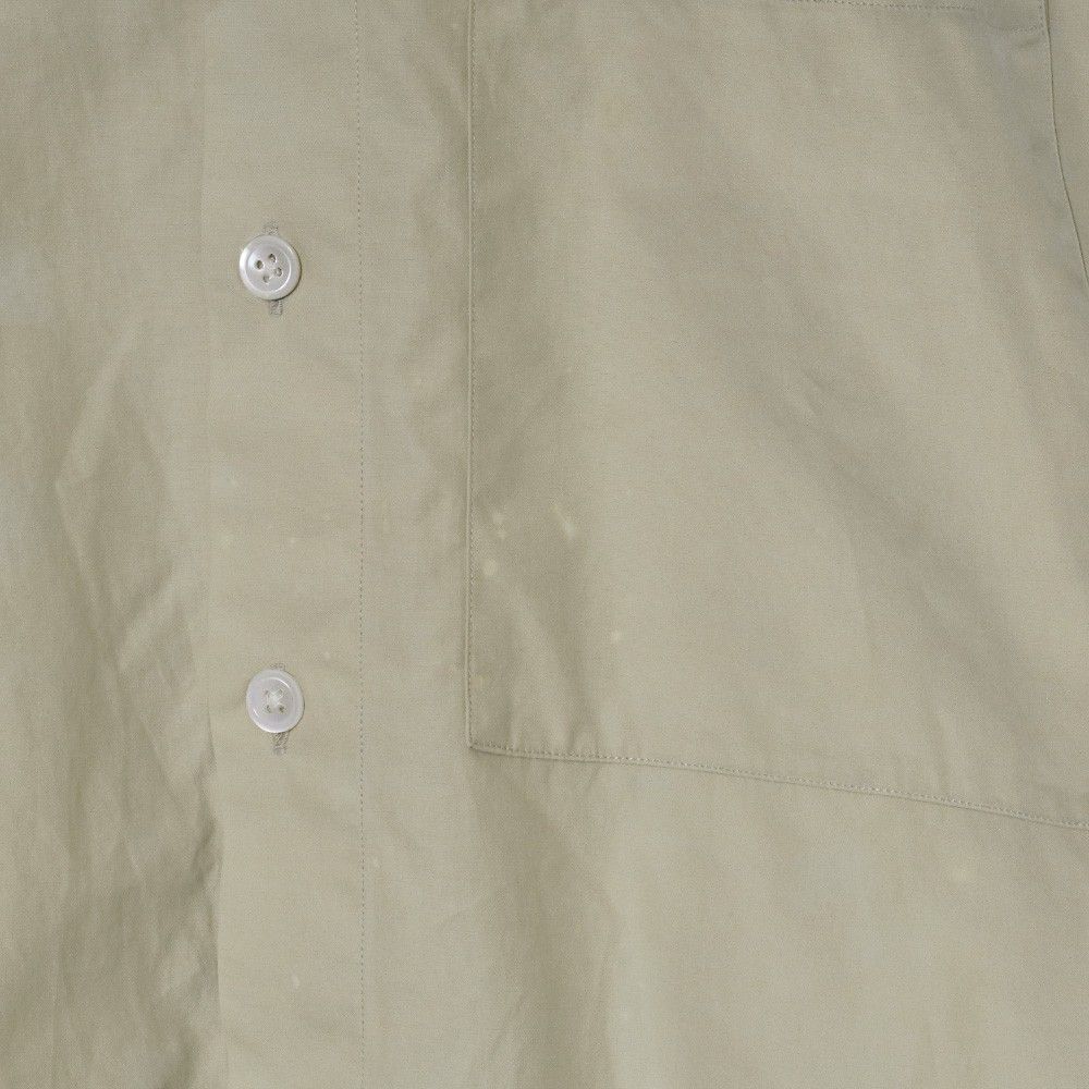 AURALEE WASHED FINX TWILL HALF SLEEVED BIG SHIRTS サイズ5