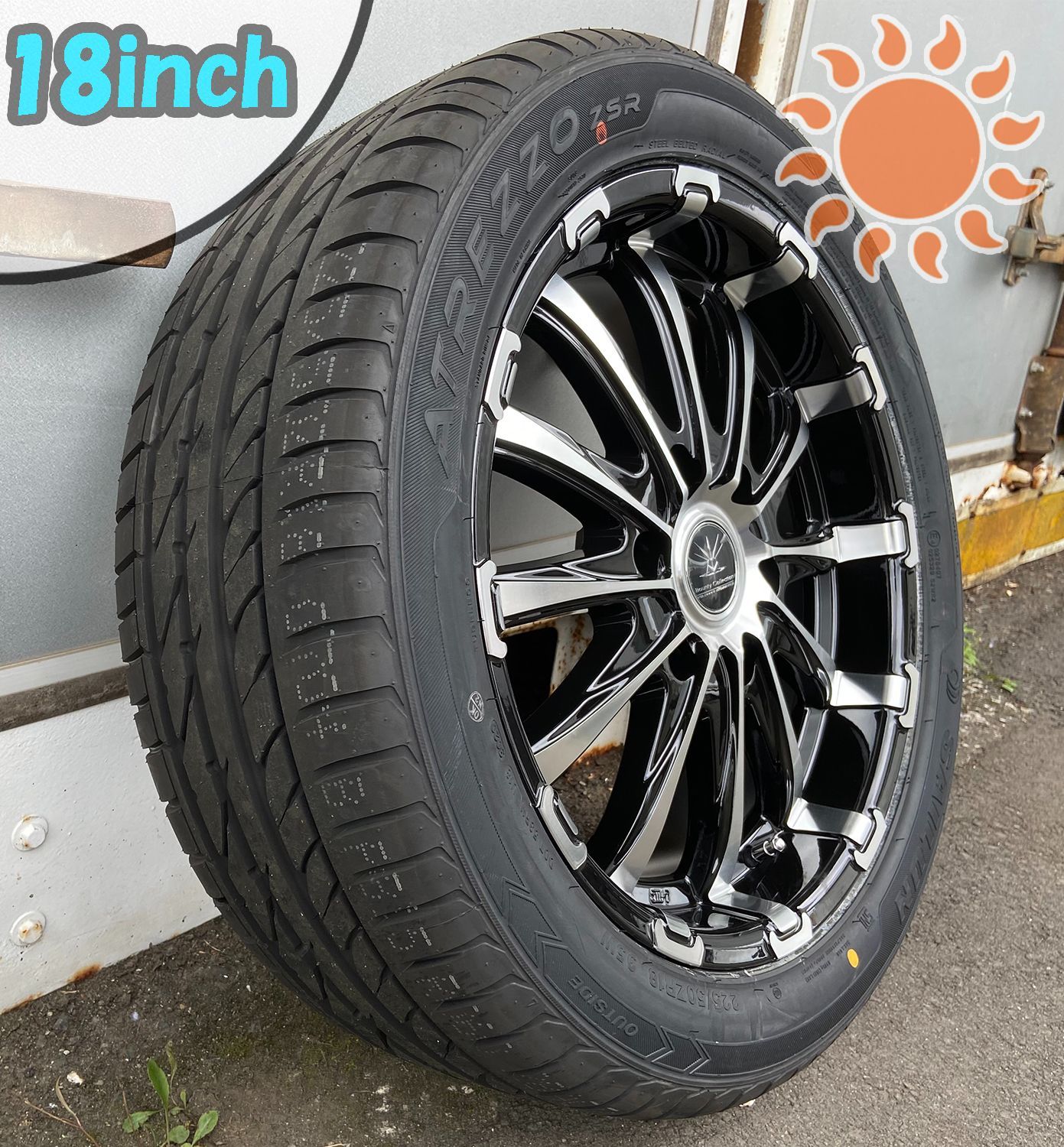 トヨタ ハイエース 200系 タイヤホイール 18インチ 新品 4本セット 225 