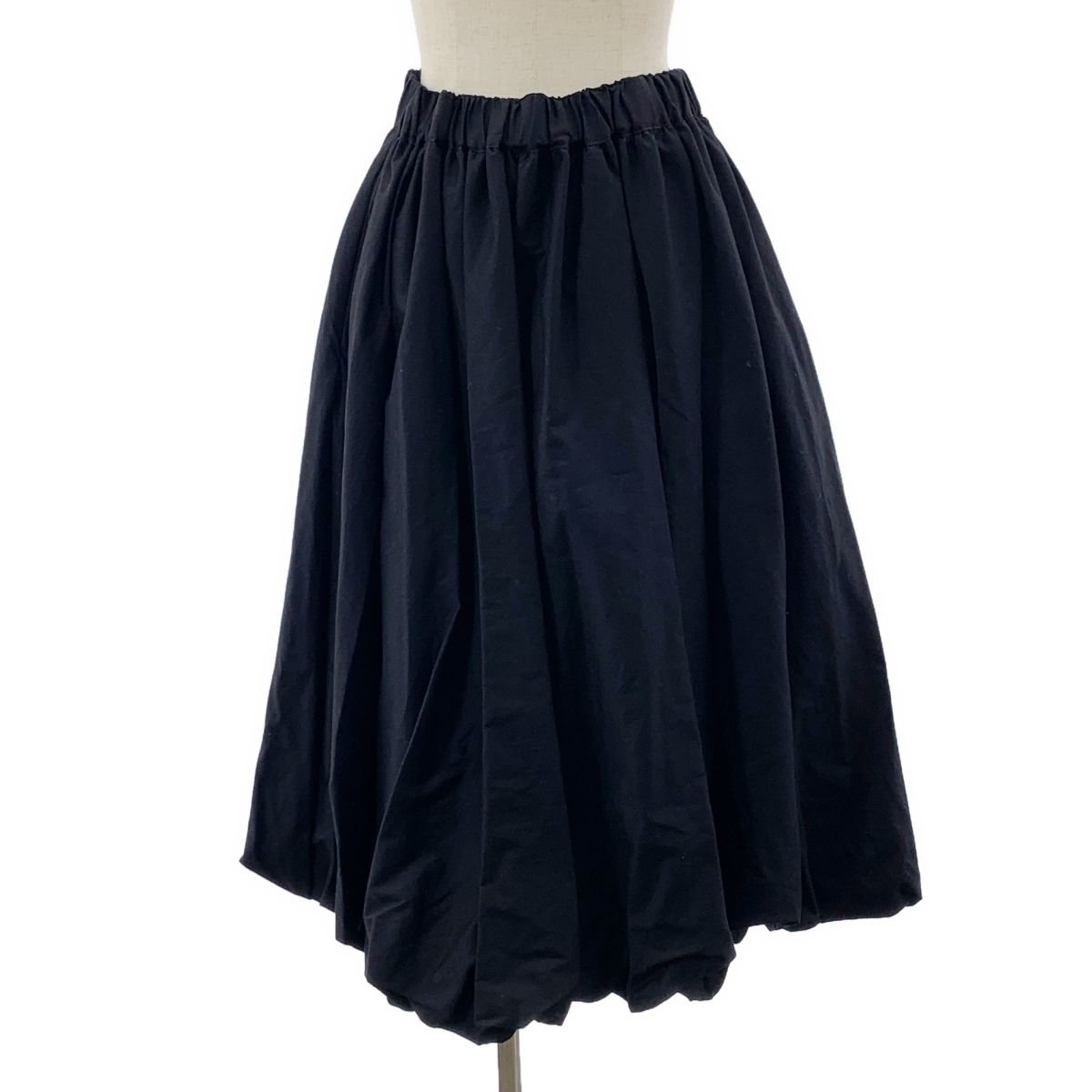 noir kei ninomiya | ノワールケイニノミヤ | 2025SS | コットン バルーン ロング スカート | M | ブラック | レディース