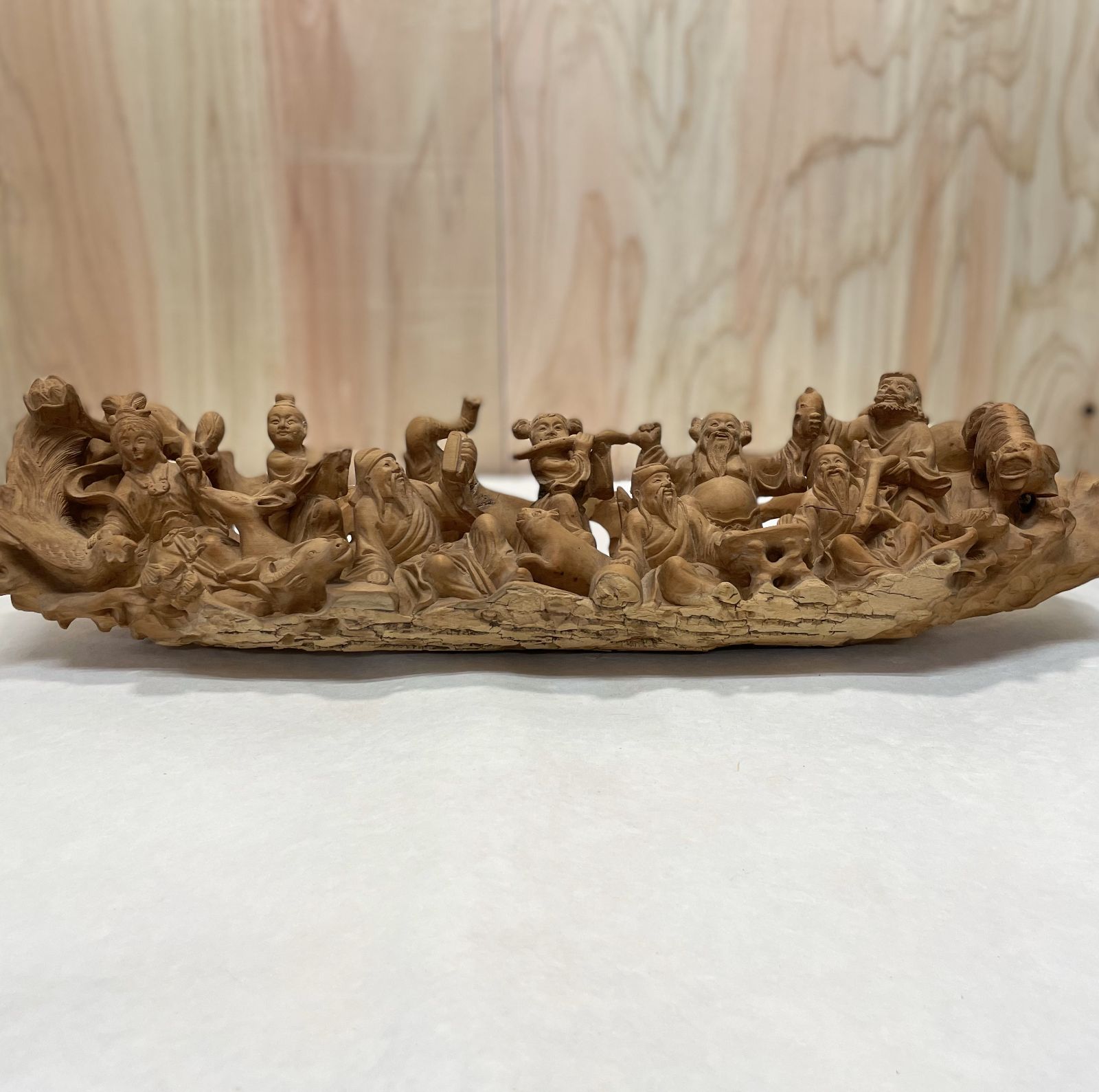 希少】七福神宝船 七福神 置物 オブジェ 縁起物 - 生活雑貨