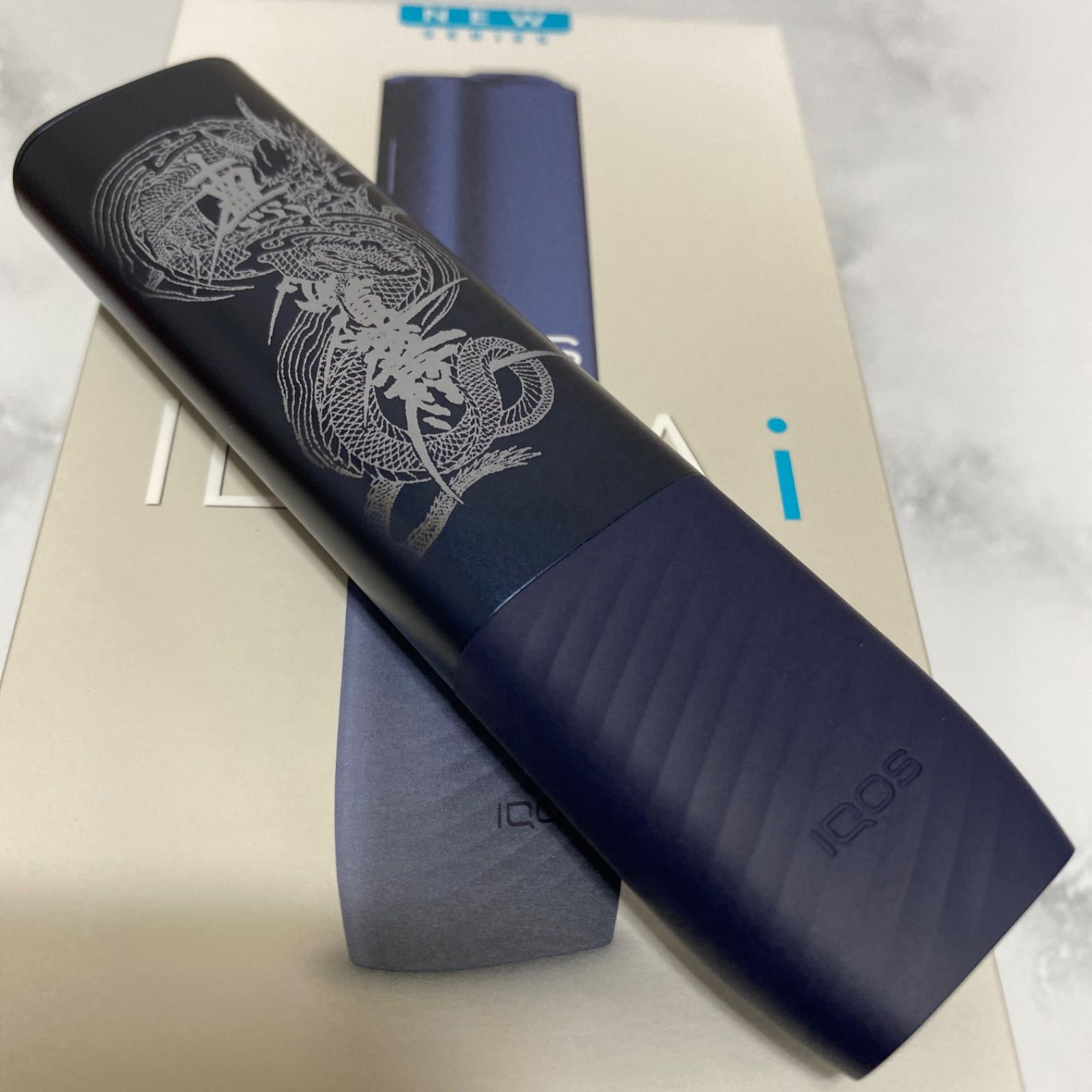 昇り龍 南無妙法蓮華経 デザイン レーザー加工 iQOS ILUMA i ONE