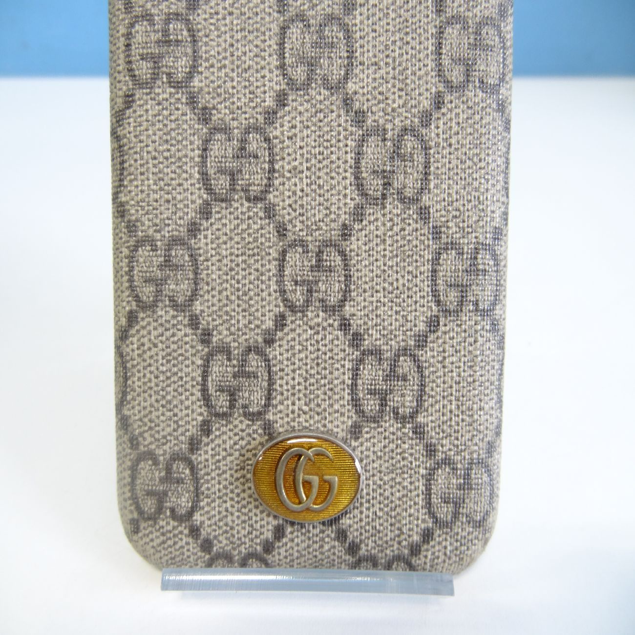 GUCCI スマホケース iPhone X/XS アイフォンケース グッチ GGマーク シリアル刻印有