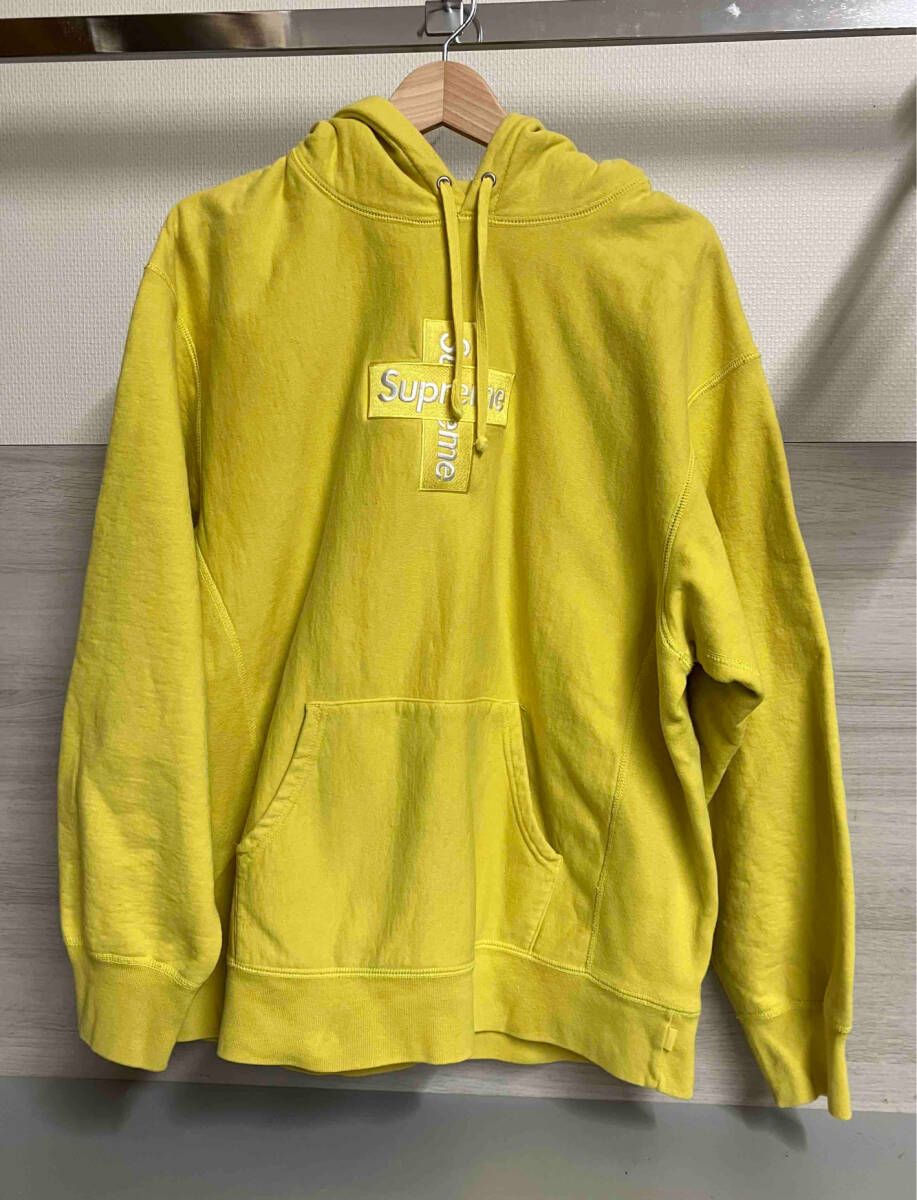 Supreme |Cross Box Logo Hooded Sweatshirt| パーカー|Lサイズ