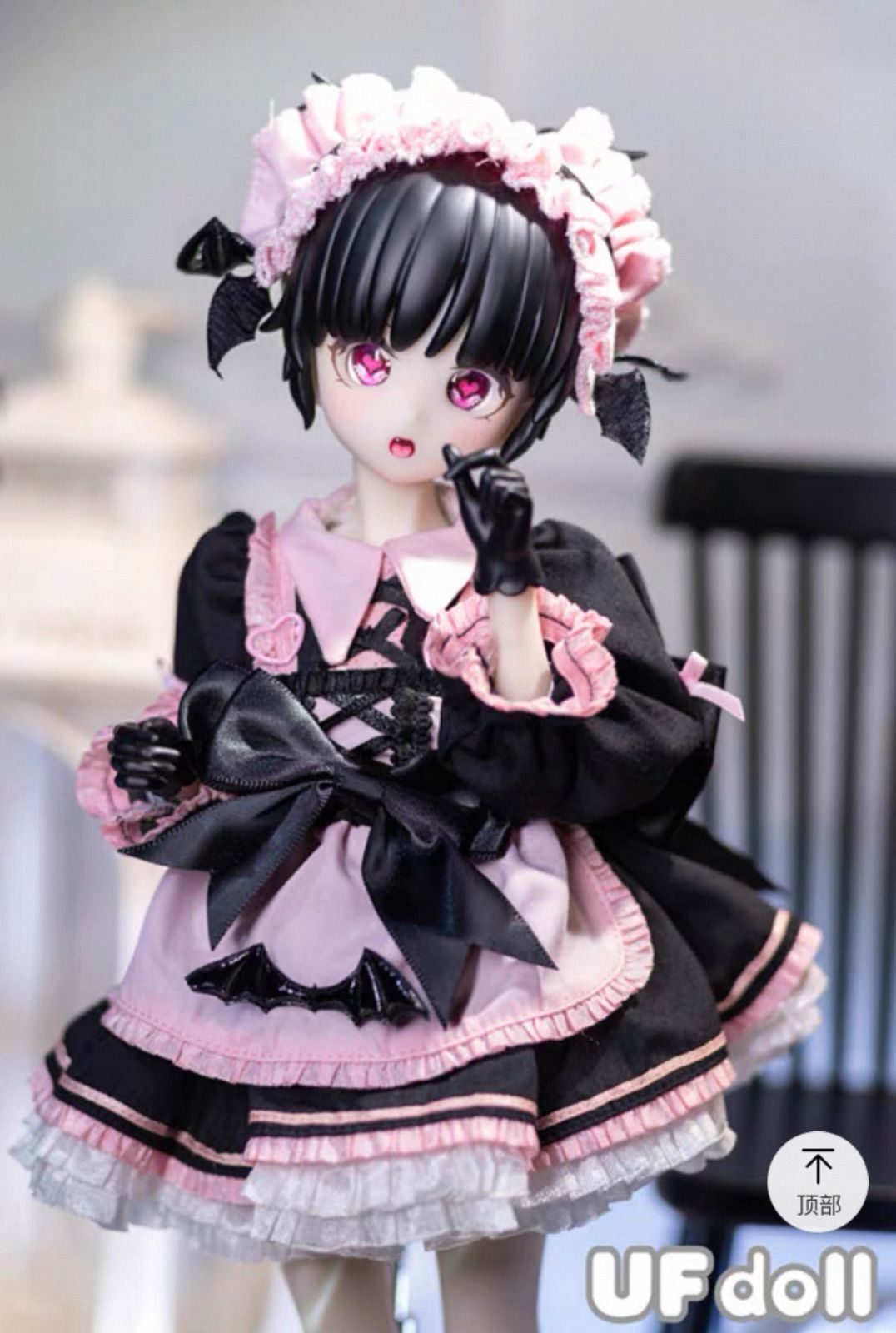 UFdoll Tea Time” 茶饮系列” アフタヌーンティータイム” 1|5 BJD特殊体 Doll ドール 人形 人偶 置物 モデル 草莓奥利奥 高さ 35cm black hair 1点
