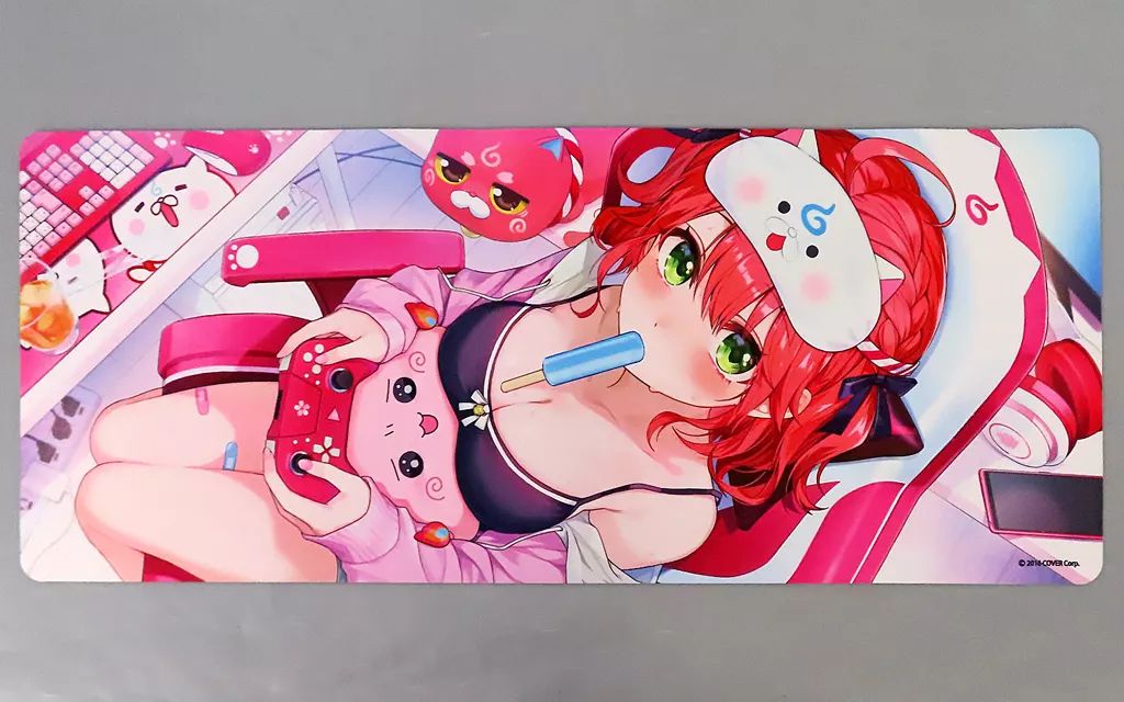【★加古川物流】【中古・未開封品】さくらみこ 活動6周年記念 ワイドラバーマット     ホロライブ 【718】 ☆加古川物流】【中古品】さくらみこ 活動6周年記念 ワイド