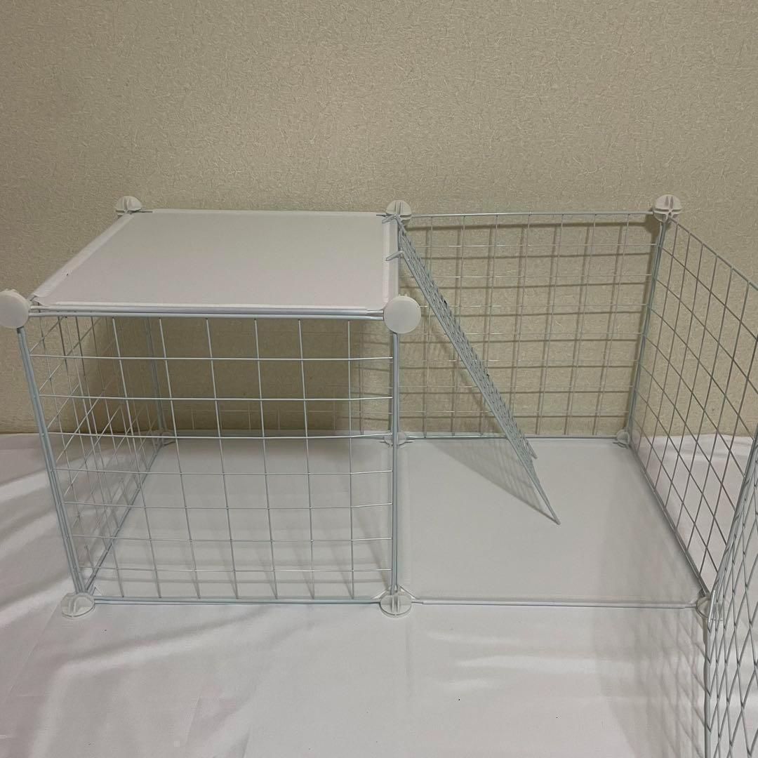 3段キャットケージ ホワイト 組み立て式 新品】ペットゲージ キャット