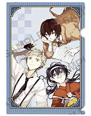 口豪奢 中古】クリアファイル 太宰治＆中島敦＆泉鏡花(上半身) 「文豪 その他