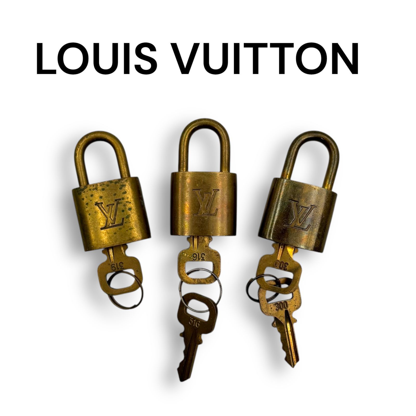 LOUIS VUITTON ルイヴィトン パドロック カデナ 南京錠3個セット