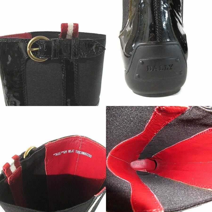 バリー BALLY ロングブーツ ジョッキー サイドゴア エナメル バリー BALLY ロングブーツ ジョッキー サイドゴア エナメル
