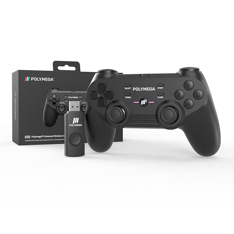 Polymega WC02 ユニバーサルワイヤレスコントローラー PolymegaRベースユニット Windows PC Android対応 長時間プレイ対応の次世代ゲームパッド 0