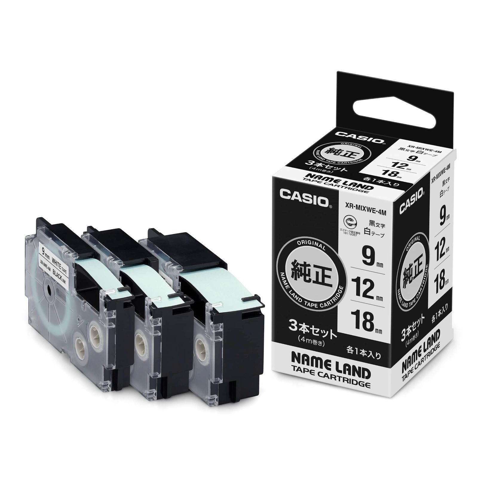 M 白地に黒文字