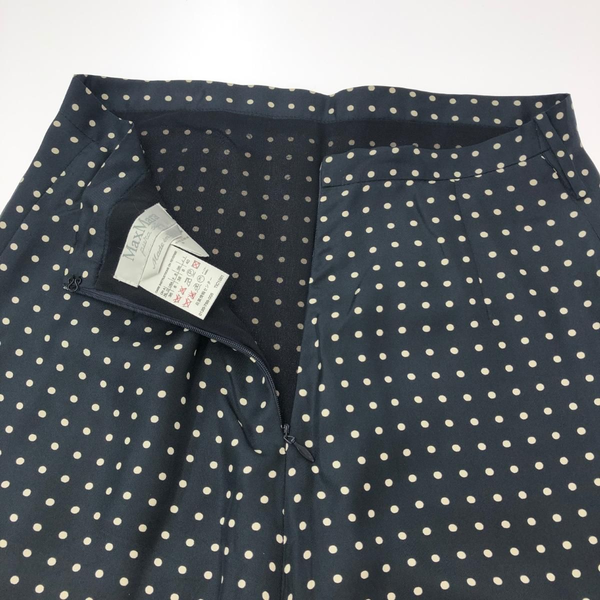 MAX MARA マックスマーラ ドット 水玉 シルク スカート サイズ