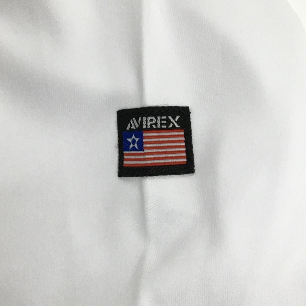 AVIREX - 新品 アヴィレックス ゴルフ ストレッチ グラフィックパッチポロシャツ XL 白 新品 アヴィレックス ゴルフ ストレッチ グラフィックパッチ