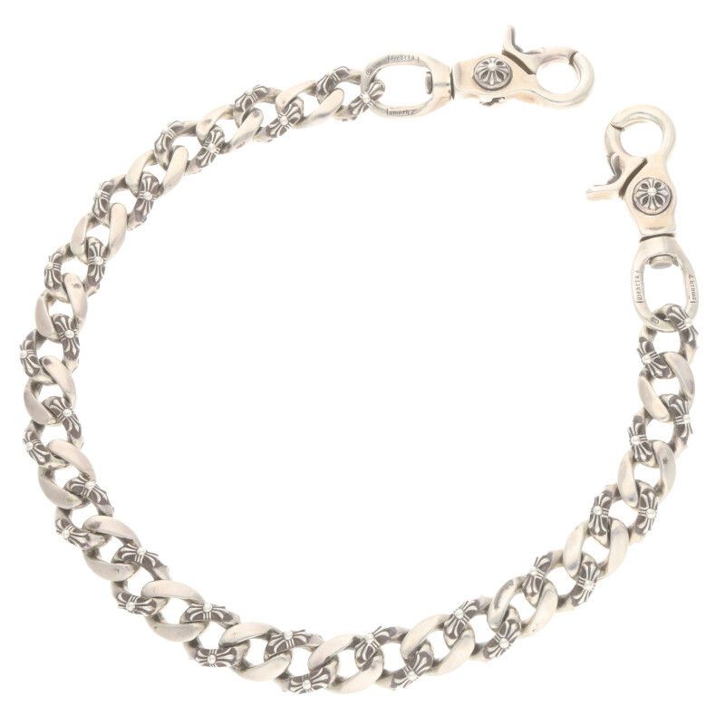 クロスボールウォレットチェーン　ダブルクリップ　144グラム クロムハーツクロスボールウォレットチェーン#22クリップロング