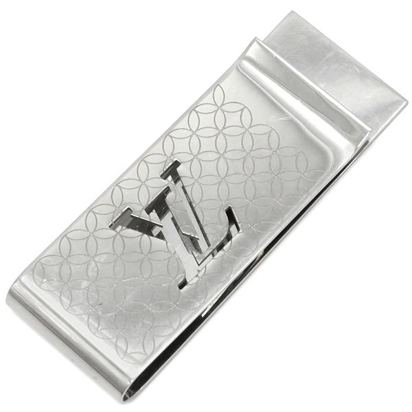 ルイヴィトン LOUIS VUITTON マネークリップ ビルクリップ シャンゼリゼ スティール シルバー M65041 AN0089