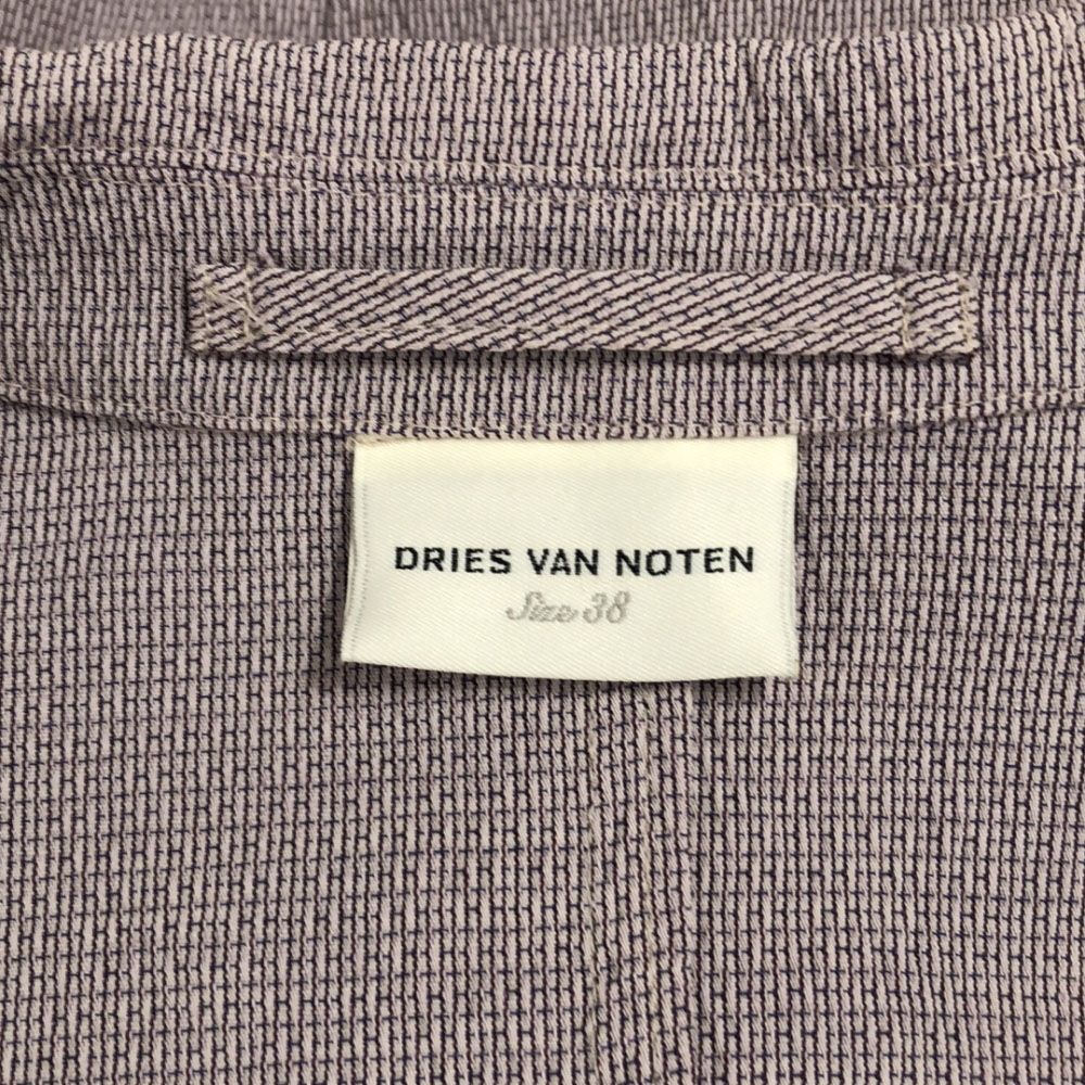 DRIES VAN NOTEN - ドリスヴァンノッテン リネンブレンド テーラードジャケット 38 パープル DRIES VAN NOTEN レディース ドリスヴァンノッテン リネンブレンド テーラードジャケット 38