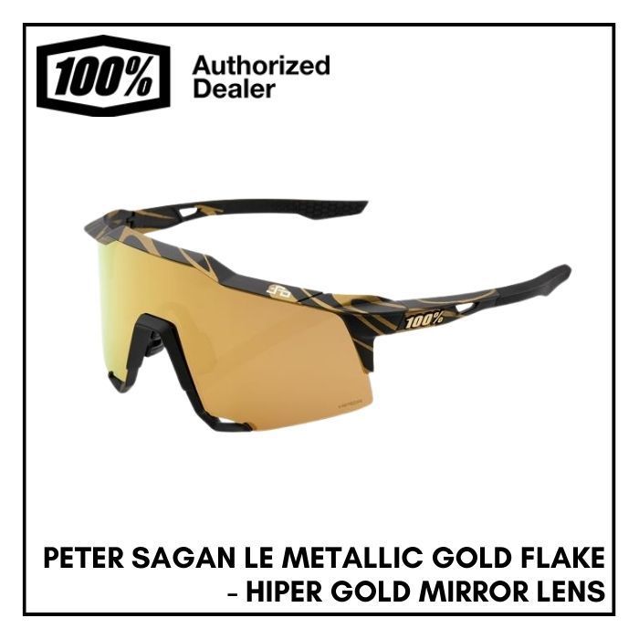 サングラス スピードクラフト サガン モデル ゴールドフレーク SPEEDCRAFT - PETER SAGAN LE METALLIC GOLD FLAKE - HIPER GOLD MIRROR LENS