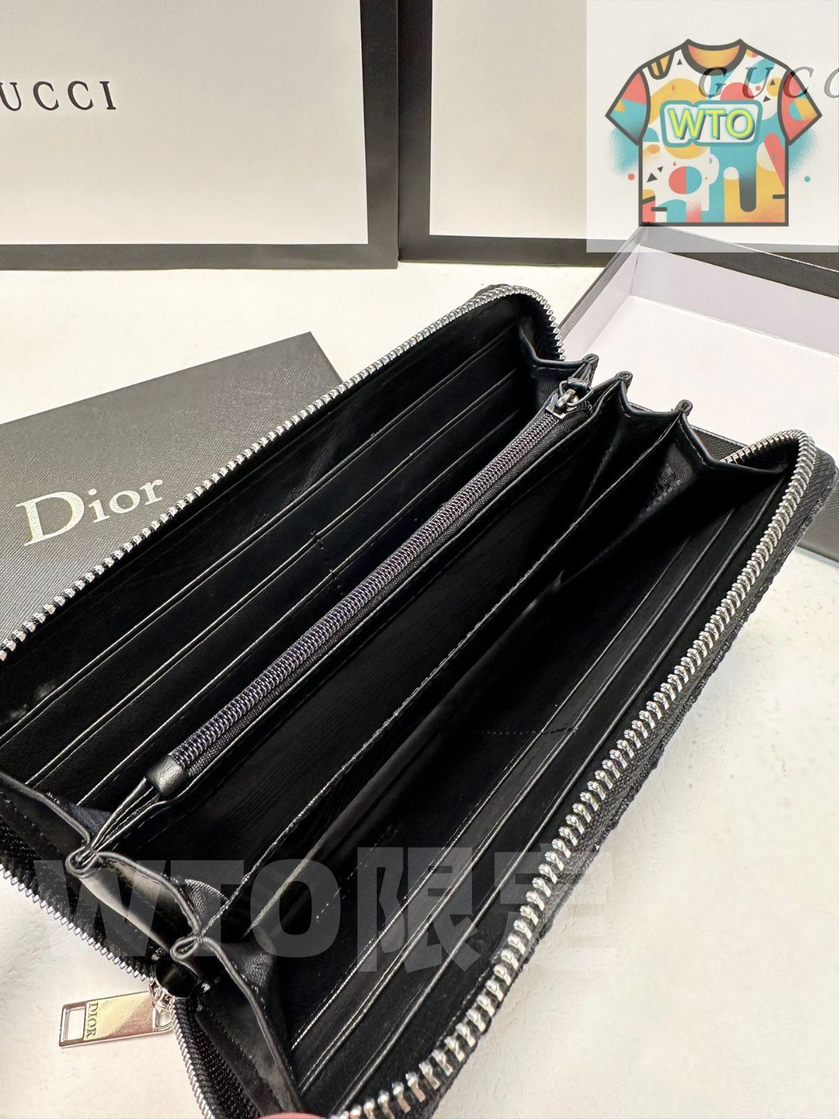 Dior財布 DIOR | My Dior Hibiscus Lジップウォレット カナージュ ラムスキン