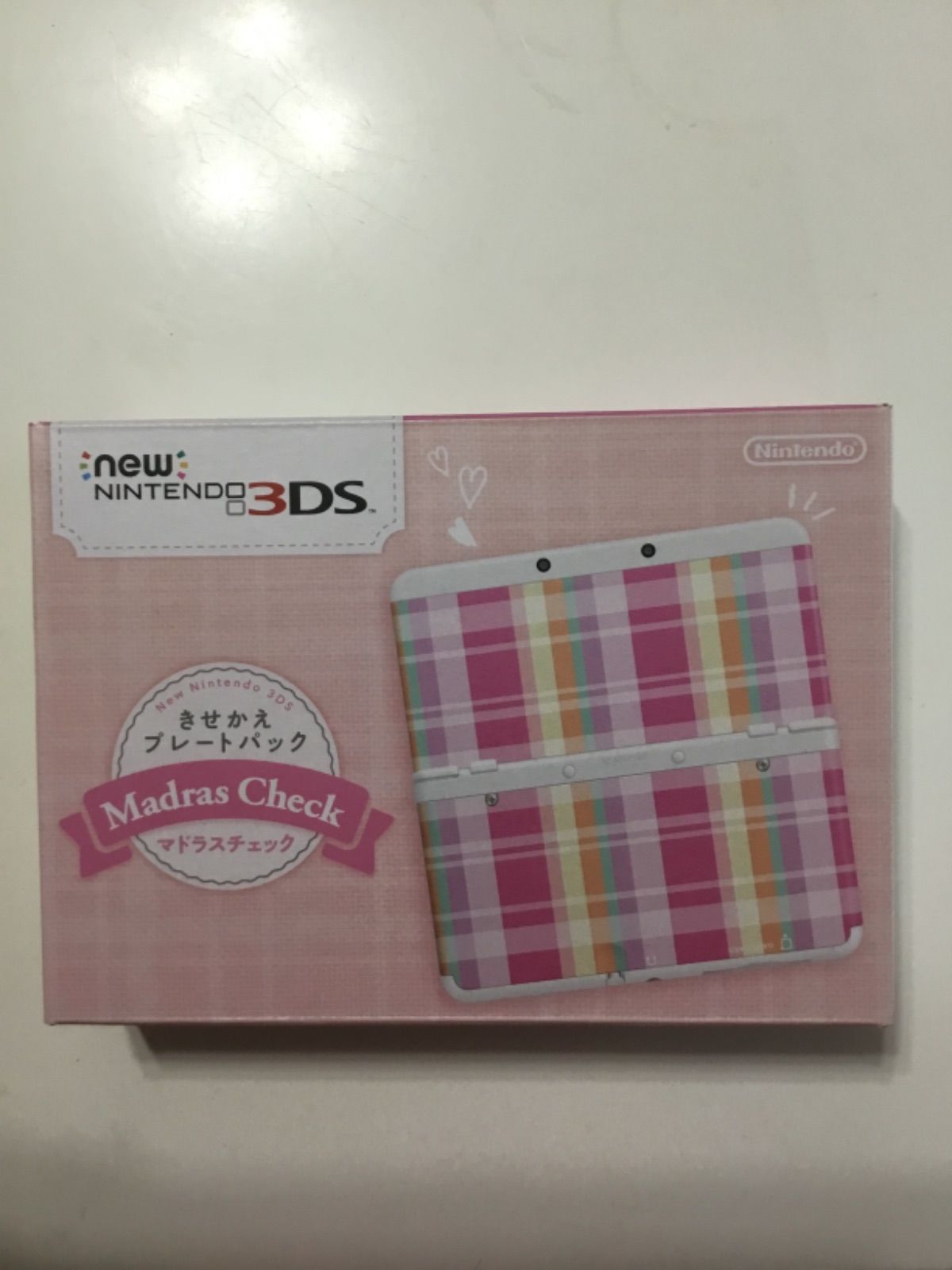 New ニンテンドー3DS きせかえプレートパック　マドラスチェック 生産完了品