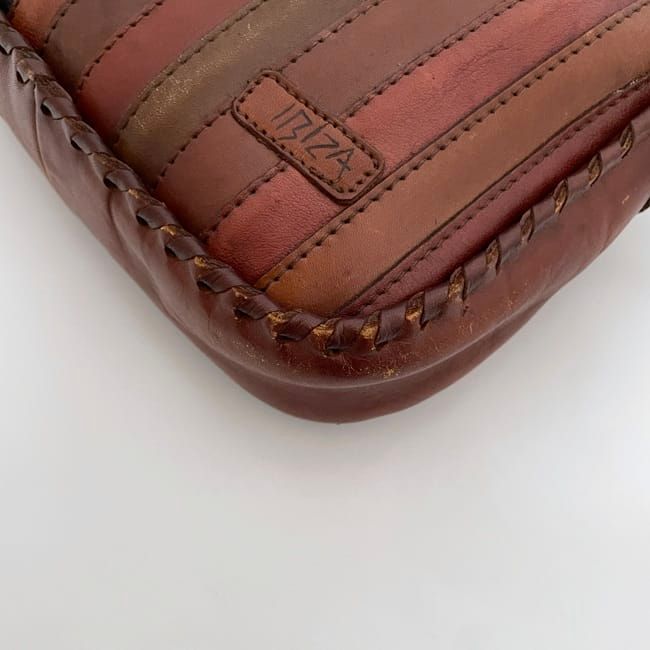 イビザ ショルダーバッグ ブラウン 美品 レザー 中古 IBIZA
