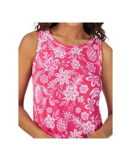 明朗な クドルドッズ レディース ナイトウェア アンダーウェア Women s Sleeveless Ruffled-Hem Chemise Tropical 人気商品新作！