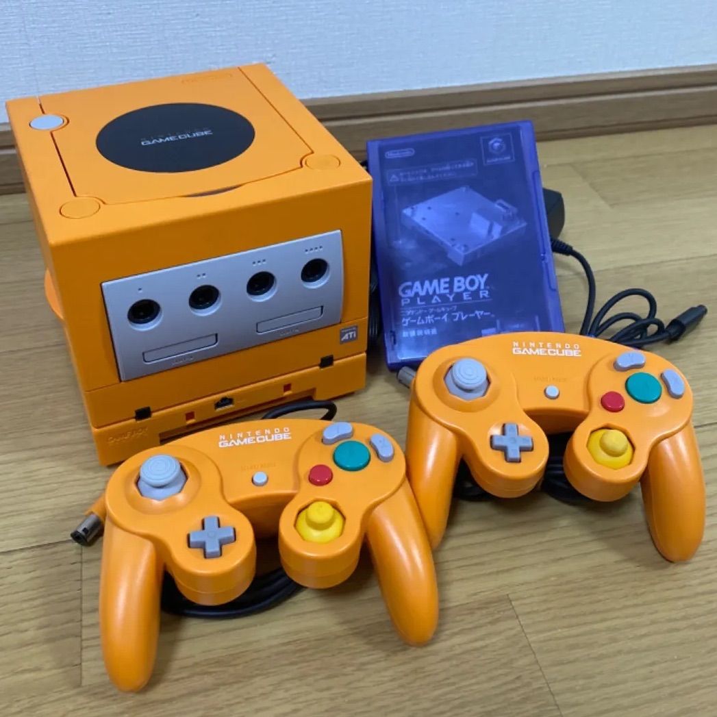 Nintendo GC ゲームキューブ 本体 オレンジ 任天堂 動作品 シリアル一致 GC ゲームキューブ 本体 DOL-001 オレンジ