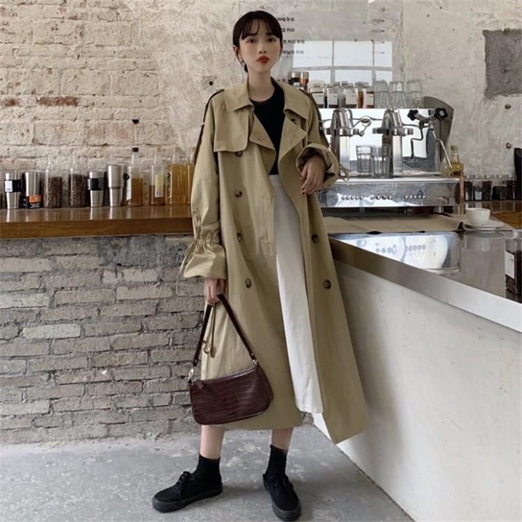 今季人気 トレンチコート 超ロング レディース ロングトレンチ 春  