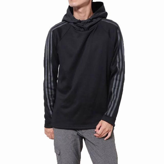 アディダス adidas GOLF プルオーバーパーカ 黒 COLD. RDY 保温 アディダス adidas GOLF プルオーバーパーカ 黒 COLD. RDY 保温
