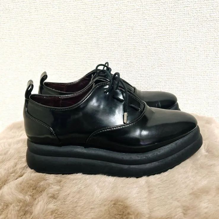 ZARA ビジュー付きレースアップシューズ 36 ローファー ZARA ビジュー付きレースアップシューズ 36 ローファー