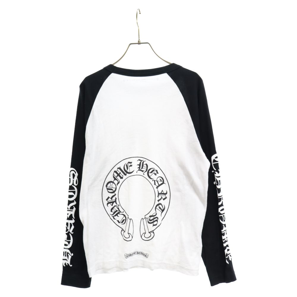 CHROME HEARTS (クロムハーツ) Neck Logo Horseshoe Raglan Sleeve Tee