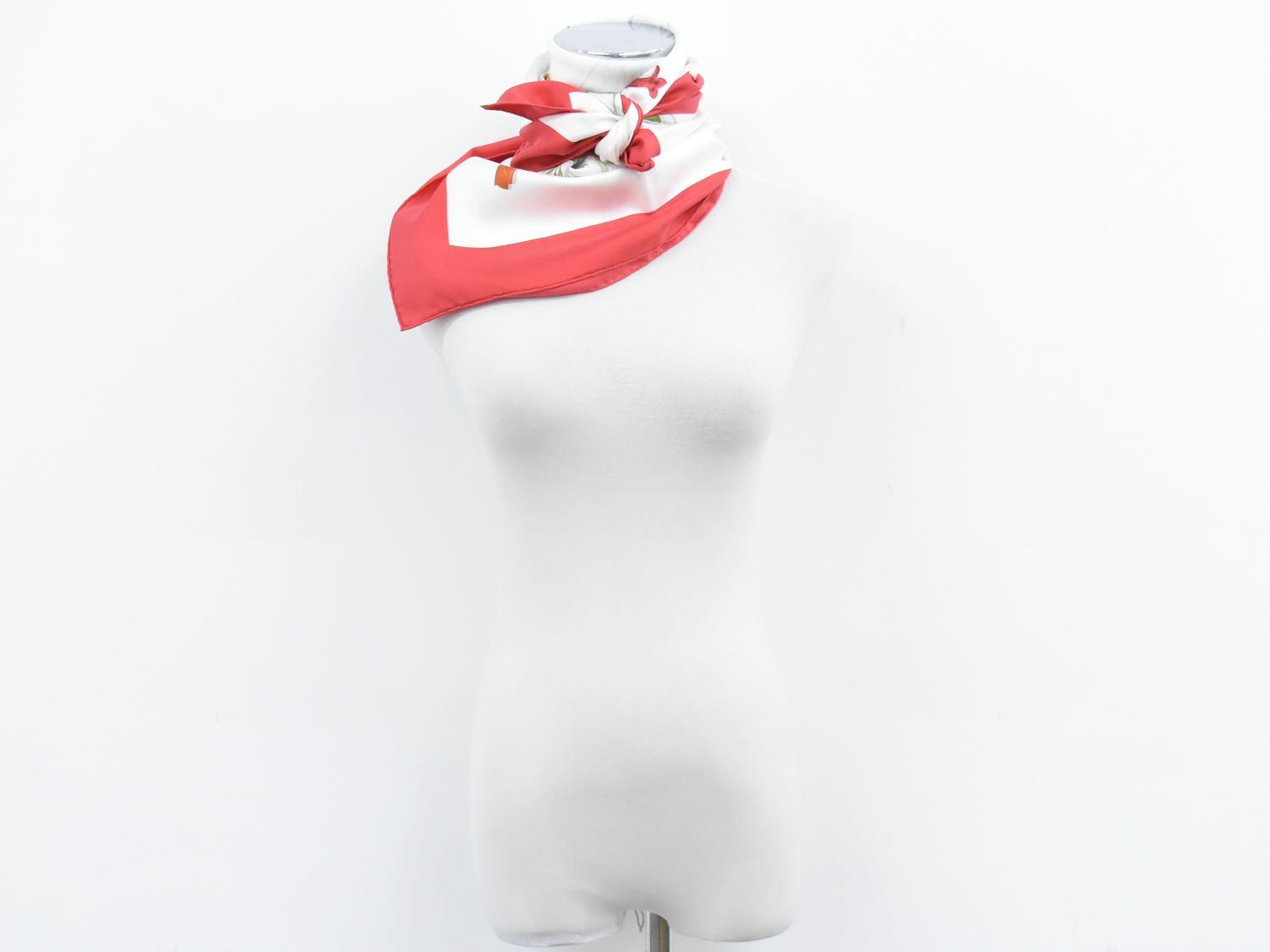 本物 エルメス HERMES スカーフカレ カレ90 Des fleurs pour le dire  