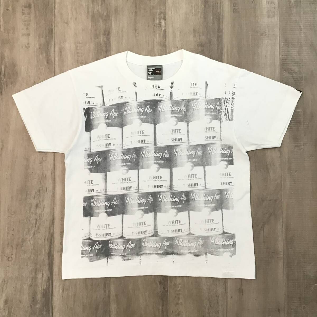 APE キャンベル缶　＋　Tシャツ 限定】【未使用】A BATHING APE キャンベル缶 Tシャツ付き エイプ