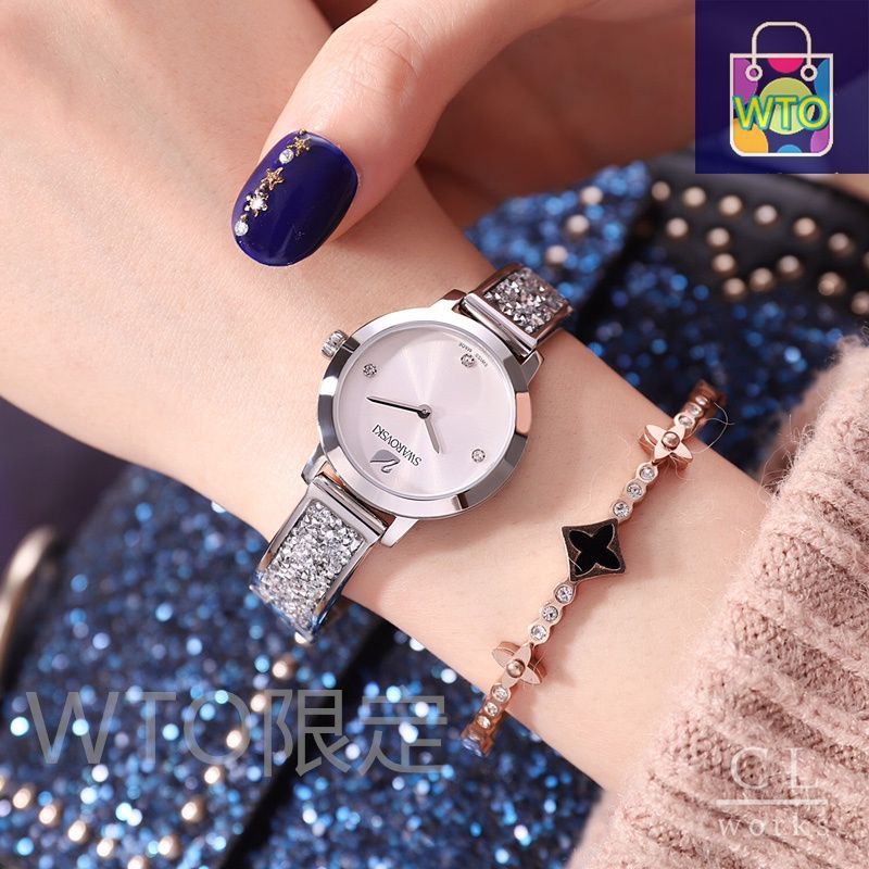 Swarovski シルバー 時計 不動 シルバースワロフスキー時計 | Roomkirakira