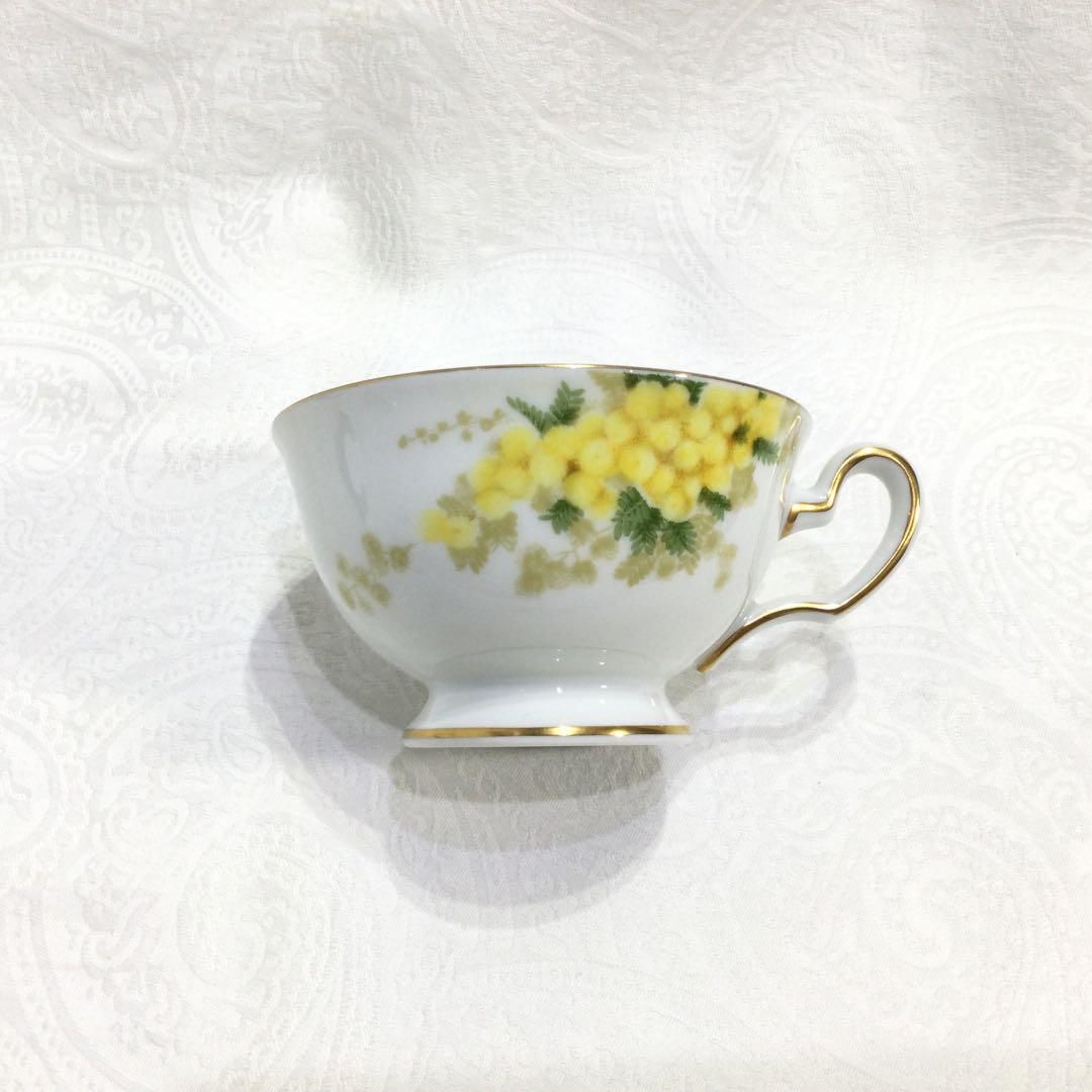 ③ 大倉陶園 ミモザ ティーカップ&ソーサー 1客セット C&S 廃盤 - メルカリ
