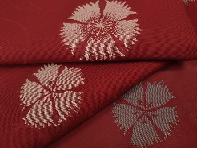 平和屋着物＊夏物 小紋 紗 流水舞花文 正絹 逸品 CAAS5141ut