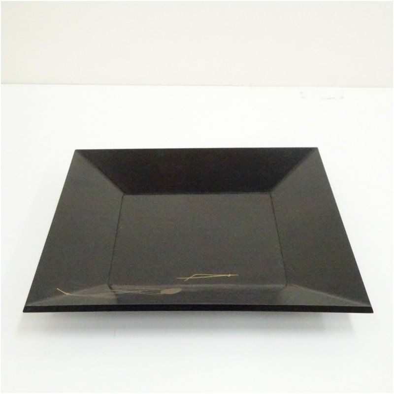 加陽一瓢斎造 松栗蒔絵盆