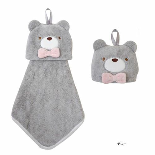 まとめ パインクリエイト タオル タオルマスコット HAPPY BEAR グレー 21P44291 ×18セット
