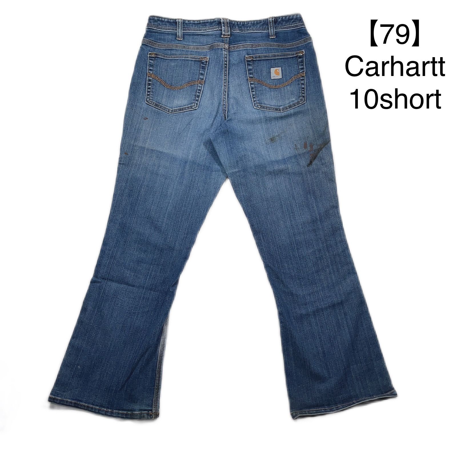 79】10Short Carhartt original fit denim pants カーハート ブーツ 