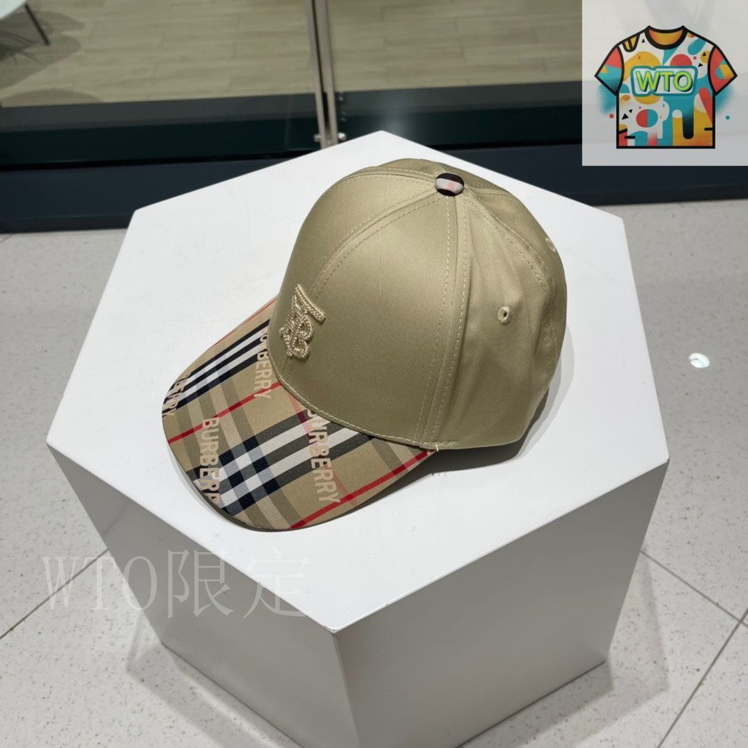 今日特価】Burberry バーバリー 立体刺繍ベースボールキャップ-3