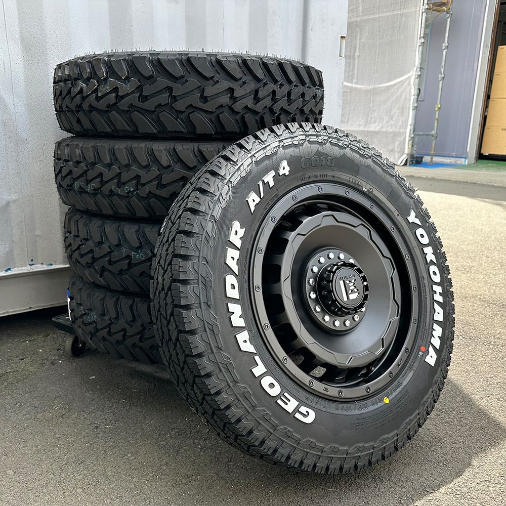 新品 4本セット ジムニー JB23 JB64 ヨコハマ ジオランダー AT4 185/85R16 ホワイトレター 16インチ LEXXEL  SwaGGer - メルカリ