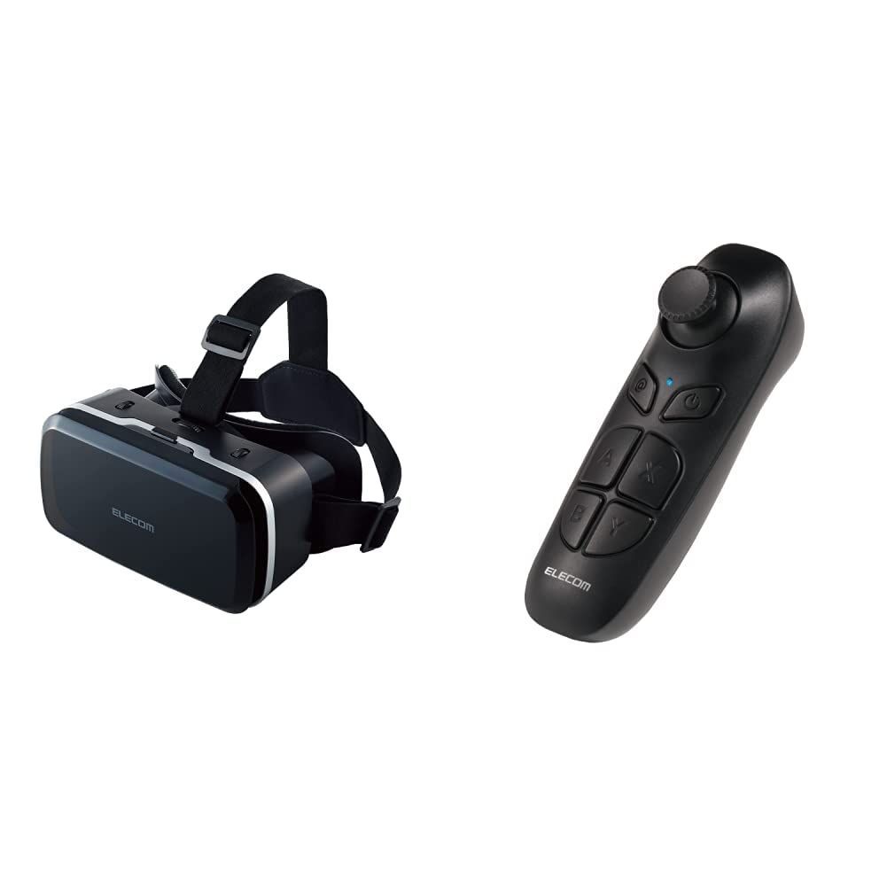 【Bluetoothリモコンセット】 エレコム VRゴーグル スタンダードタイプ ブラック VRG-M02BK