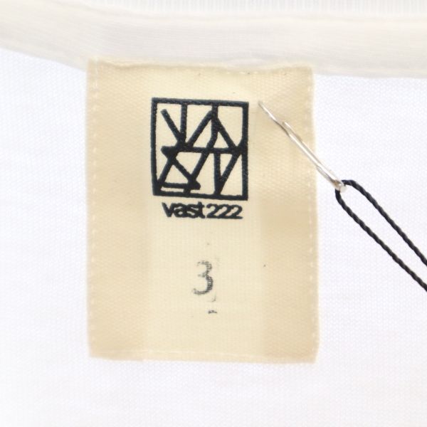 新品 バースト222 20ss FIRE プリント 半袖 Tシャツ 3 ホワイト vast222 ラバーソウル メンズ 【210304】 メール便可